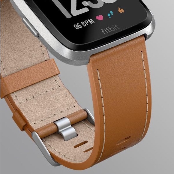 Fitbit Versa Premium Italian Leather Brown Band - Picture 4 of 8